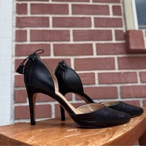 ANTONIO MELANI Black Leather Heels